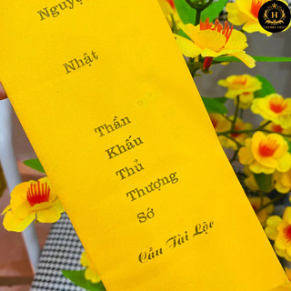 [Set 10 Lòng Sớ kèm 10 VỎ đầy đủ] - Sớ Tài Lộc - Sớ Cầu Tài Lộc