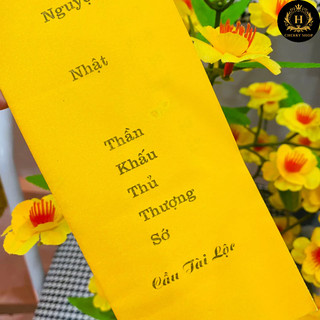 (Combo số lượng 10/20/50 bộ) Sớ cầu lòng vàng + bao ngẫu nhiên các loại