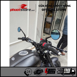Gương chống chói xe máy cao cấp Motowolf gắn chân gương cho mọi dòng xe