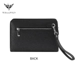 Ví Cầm Tay Nam Khóa Vân Tay Da Bò, Clutch Nam Hàng Hiệu WilliamPoLo Túi kẹp nách nam Cao Cấp WLC18 size 25.5cm — ảnh 8