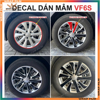 Decal dán mâm Vinfast VF6S - VF6 S (giá bao gồm 5 bánh) - Decal cao cấp không thấm nước không phai màu