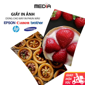 Giấy In Ảnh Cho Máy In Brother 1 Mặt Bóng A4/A5/5R/A6 Giấy In Màu Media Giấy Ảnh Brother Photo Paper