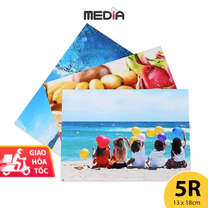 Giấy Ảnh 13x18 Media 1 Mặt Bóng 230gsm 50/100 Tờ Giấy In Ảnh 5R Glossy Photo Paper Giấy In Màu