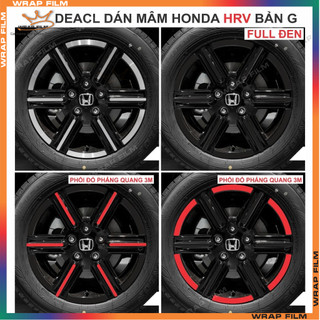 Decal dán mâm Honda HRV bản G 2022-2025 ( bộ 5 bánh) - Decal cao cấp không thấm nước không phai màu