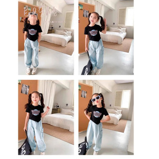 [B&G] Sét áo ngắn vạt+ quần kaki túi hộp chất cotton 4 chiều cho bé gái từ 2-12 tuổi(12-42kg)