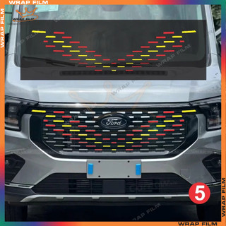 Decal dán mặt calang Ford Transit 2024-2025 - Decal 3M phản quang cao cấp không thấm nước, không phai màu