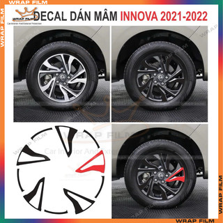 Decal dán mâm INNOVA 2021-2022 - Decal cao cấp không phai màu không thấm nước không để lại keo khi bóc