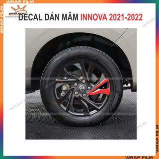 Decal dán mâm INNOVA 2021-2022 - Decal cao cấp không phai màu không thấm nước không để lại keo khi bóc