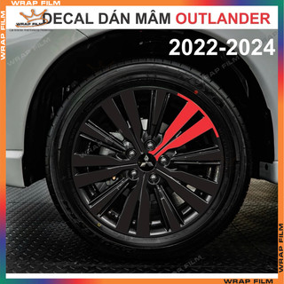 Decal dán mâm Outlander 2022-2024 - Decal dán mâm xe cao cấp không phai màu không thấm nước