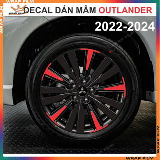Decal dán mâm Outlander 2022-2024 - Decal dán mâm xe cao cấp không phai màu không thấm nước