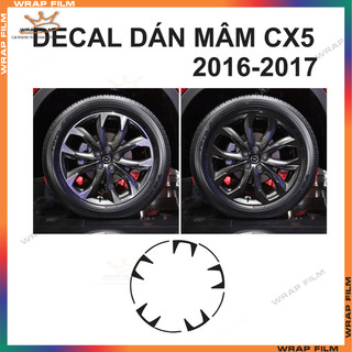 Decal dán mâm Mazda CX5 2016-2017 - Decal cao cấp không phai màu không thấm nước