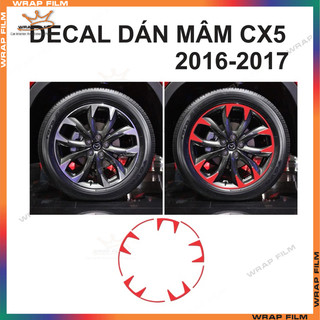 Decal dán mâm Mazda CX5 2016-2017 - Decal cao cấp không phai màu không thấm nước