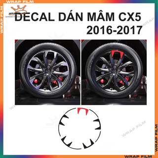Decal dán mâm Mazda CX5 2016-2017 - Decal cao cấp không phai màu không thấm nước