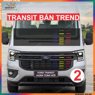 Decal dán mặt calang Ford Transit 2024-2025 - Decal 3M phản quang cao cấp không thấm nước, không phai màu