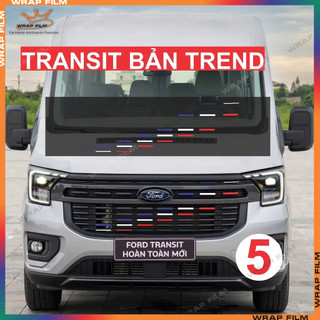 Decal dán mặt calang Ford Transit 2024-2025 - Decal 3M phản quang cao cấp không thấm nước, không phai màu