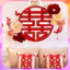 Combo Set Chữ Hỷ Dạ Đỏ Trang Trí Phòng Cưới, Set Bóng Bay Trang Trí Phòng Tân Hôn Đẹp Lãng Mạn CUOI