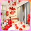 Combo Set Chữ Hỷ Dạ Đỏ Trang Trí Phòng Cưới, Set Bóng Bay Trang Trí Phòng Tân Hôn Đẹp Lãng Mạn CUOI