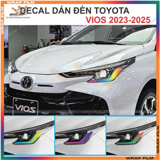 Tem dán đổi màu đèn Toyota Vios 2023-2024 ( 1 cặp)