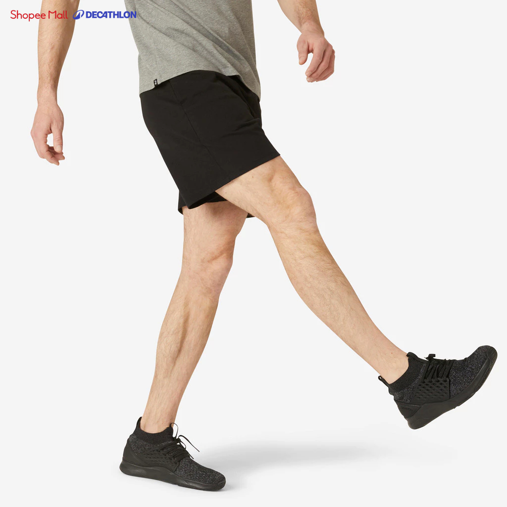 Ảnh Quần short tập fitness 100 cho nam DECATHLON DOMYOS DOMYOS mã 8601428 1