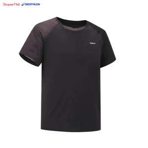 Áo thun cầu lông nam lite 560 đen Decathlon PERFLY 2 màu