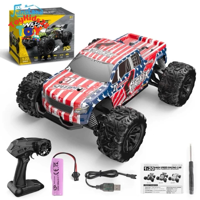 Xe điều khiển offroad 20km/h khoảng cách 30M S777-Mỹ tỉ lệ 1:20