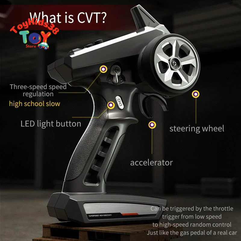 Xe Điều Khiển Từ Xa Q170B Drive Pro tốc độ 70km/h Động Cơ Không Chổi Than,Visai kim loại