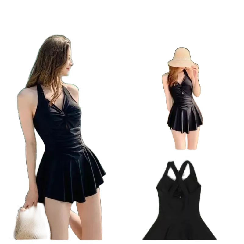 Đồ bơi 1 mảnh kín đáo có size M L XL 2XL được may 2 lớp dày dặn có sẵn mút ngực váy có quần bên trong