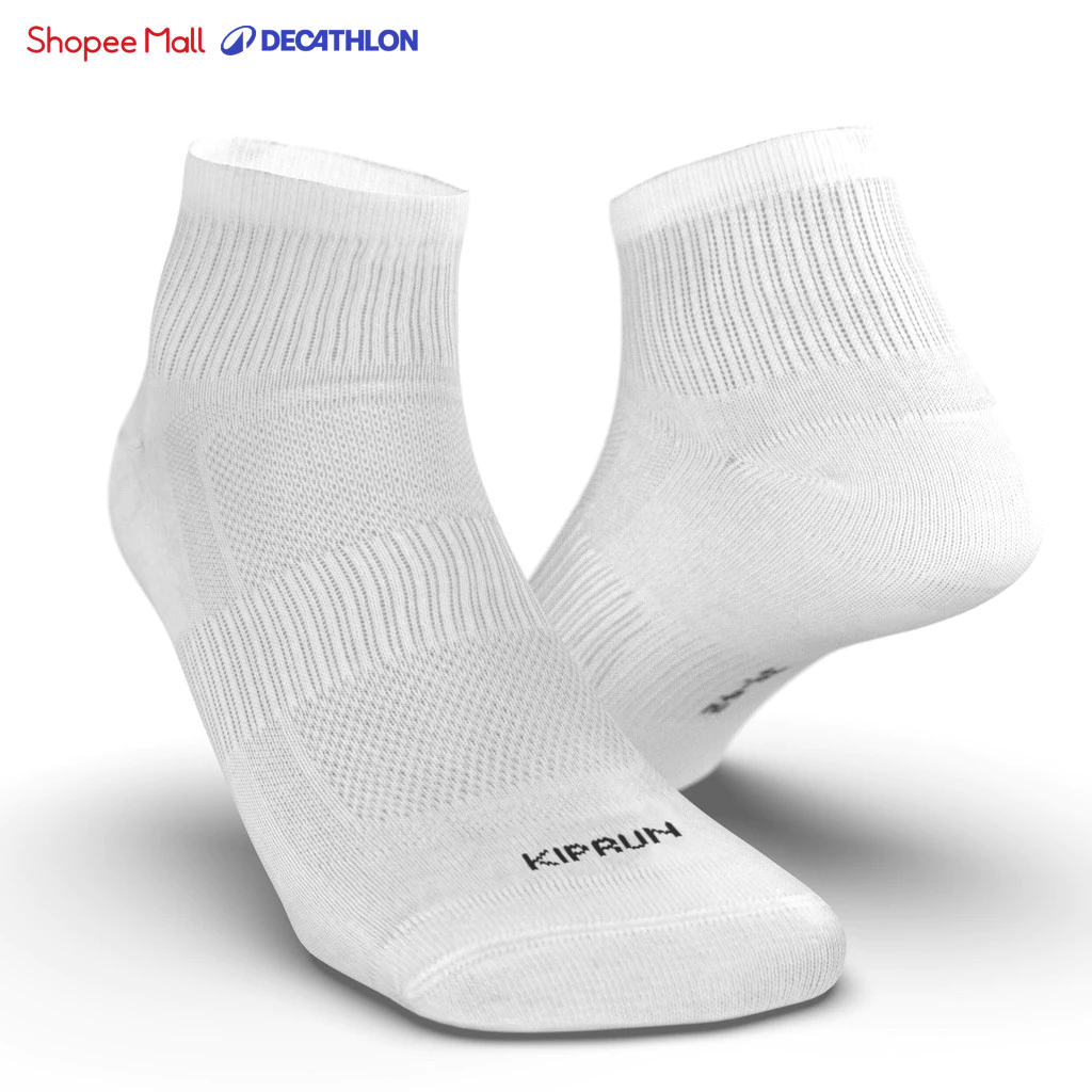 Ảnh Tất vớ chạy bộ run 100 cho người lớn đen gói 3 đôi DECATHLON kiprun mã 8296178 1