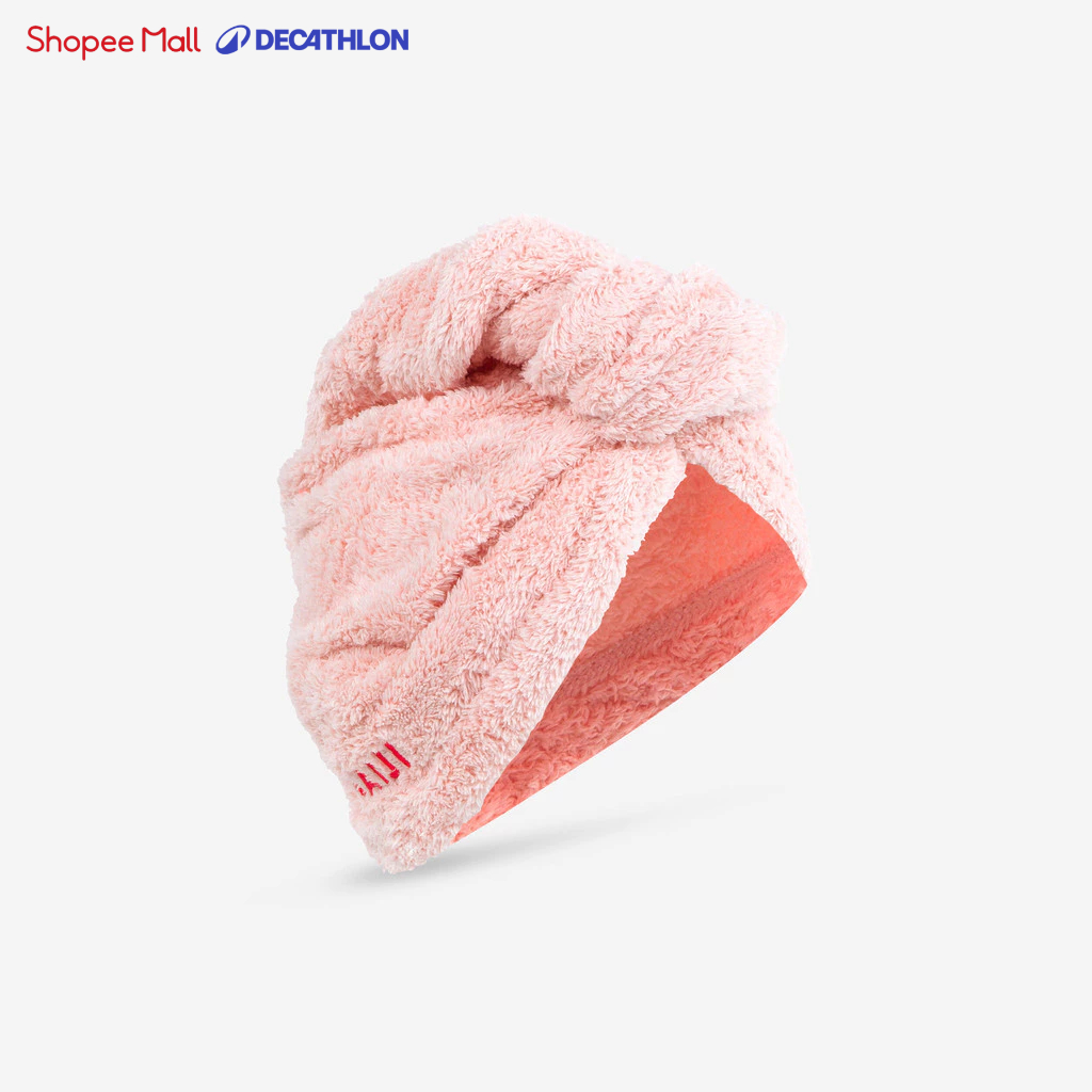 Ảnh Khăn lau tóc sợi microfibre khô nhanh hồng nhạt DECATHLON NABAIJI mã 8579249 1