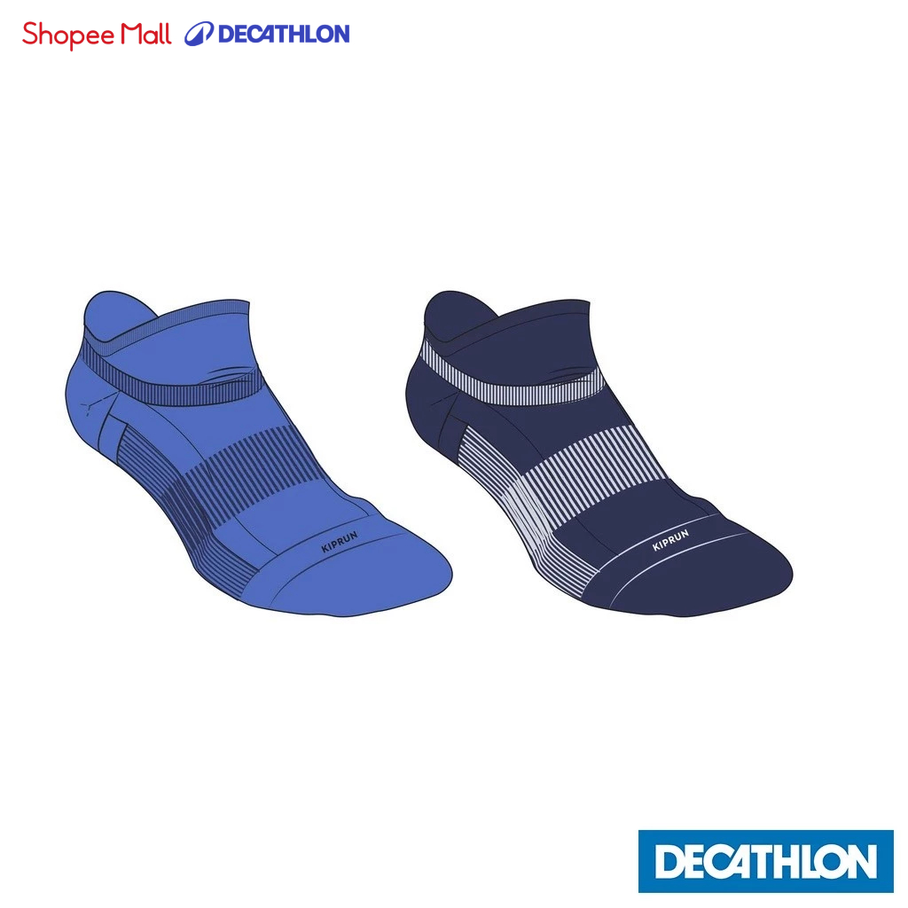 Ảnh Gói 2 đôi tất chạy bộ comfort kiprun 500 inv cho trẻ em DECATHLON Kiprun nhiều màu 1