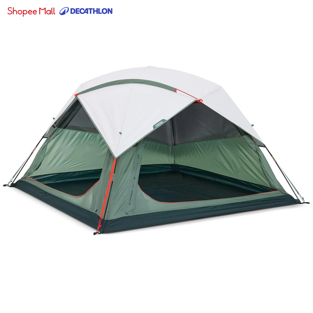 Ảnh Lều cắm trại mh100 cho 3 người trắng xanh DECATHLON quechua mã 8641760 1