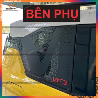 Tem dán trang trí kính sau Vinfast VF3 hình dạng tổ ong