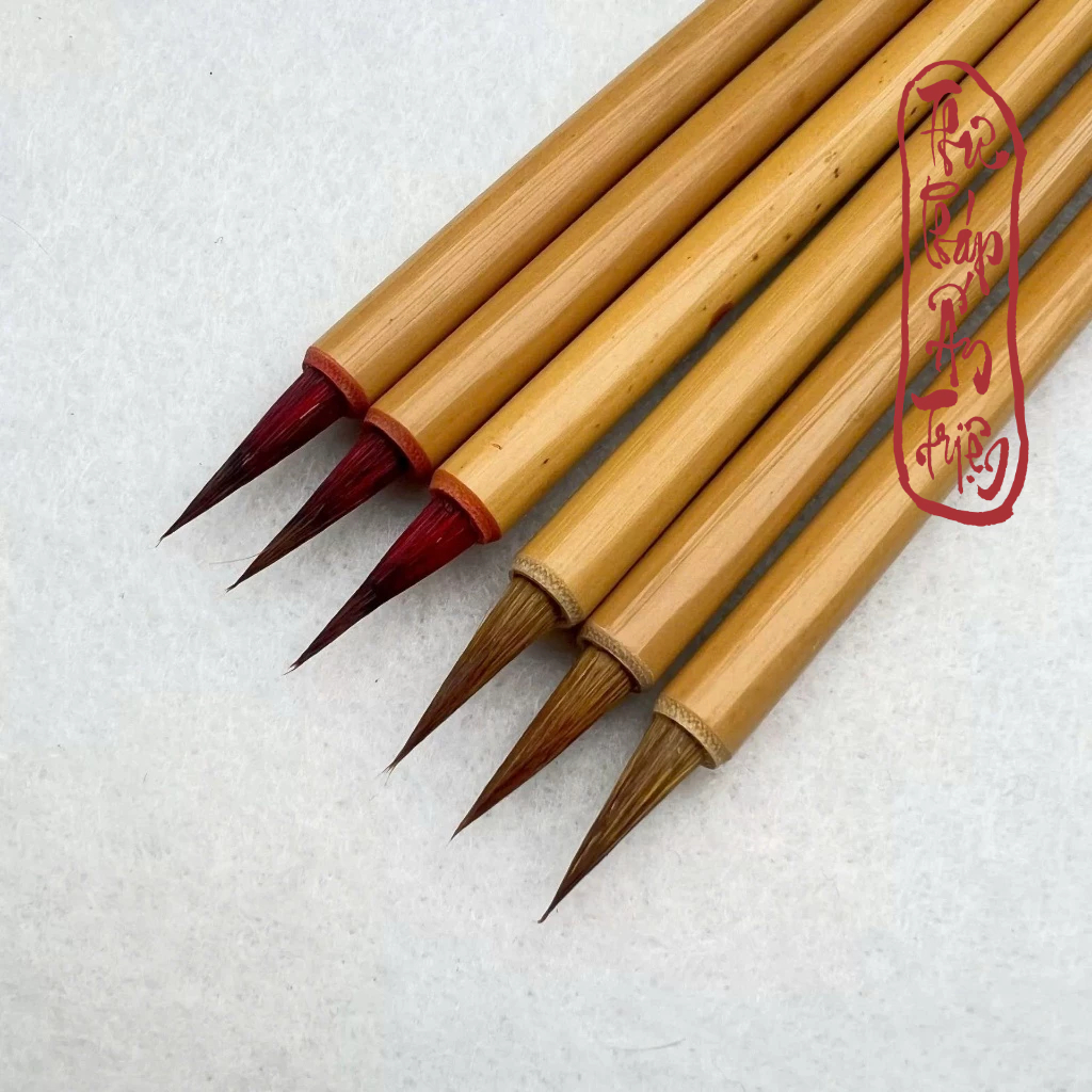 Bút Lông Thư Pháp Trúc Quản Tiểu Hồng Mao - Bút lông Tiểu Khải Luyện Viết Tiểu Tự