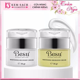 Combo Phục Hồi Da Mỏng Dỏ + Chống Nắng Dưỡng trắng besu