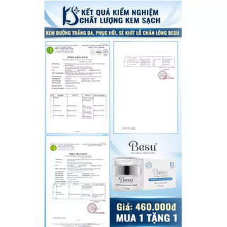 Combo Phục Hồi Da Mỏng Dỏ + Chống Nắng Dưỡng trắng besu