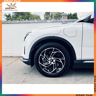 Decal dán mâm Vinfast VF8 eco (bộ 5 bánh)  – decal 3 lớp cao cấp, có màng bảo vệ, bóng đẹp, dễ dán, bám dính chắc chắn