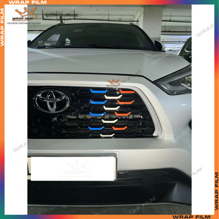Decal phản quang dán mặt calang Toyota Yaris Cross 2024-2025 - Decal cao cấp không phai màu không thấm nước