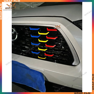 Decal phản quang dán mặt calang Toyota Yaris Cross 2024-2025 - Decal cao cấp không phai màu không thấm nước