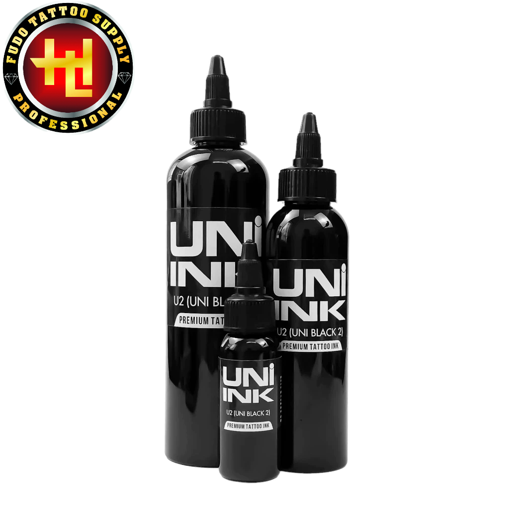 🏷️ Mực xăm tattoo UNI INK (U2) USA – Siêu đen – Dễ pha – Bền màu – Dùng ...