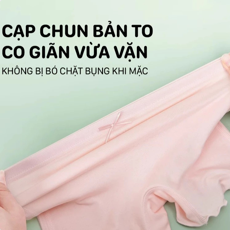 Quần Chip Đùi Bé Gái BETOP, Quần Bảo Hộ Mặc Váy Chất Cotton Mềm Mịn, Kháng Khuẩn Thoáng Mát BH7002