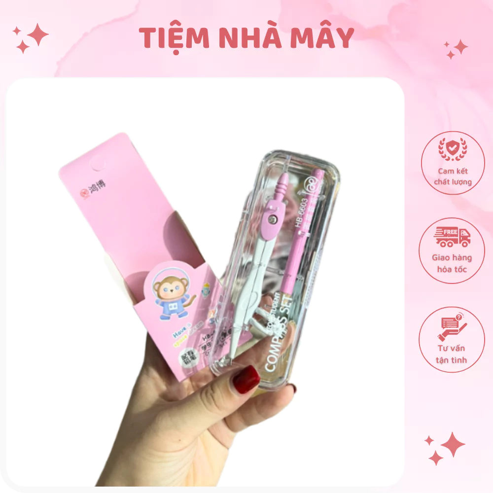 Bộ Compa Kèm Eke Thước Đo Độ, Thước Kẻ Bút Chì Chính Hãng Cho Bé Trai ...