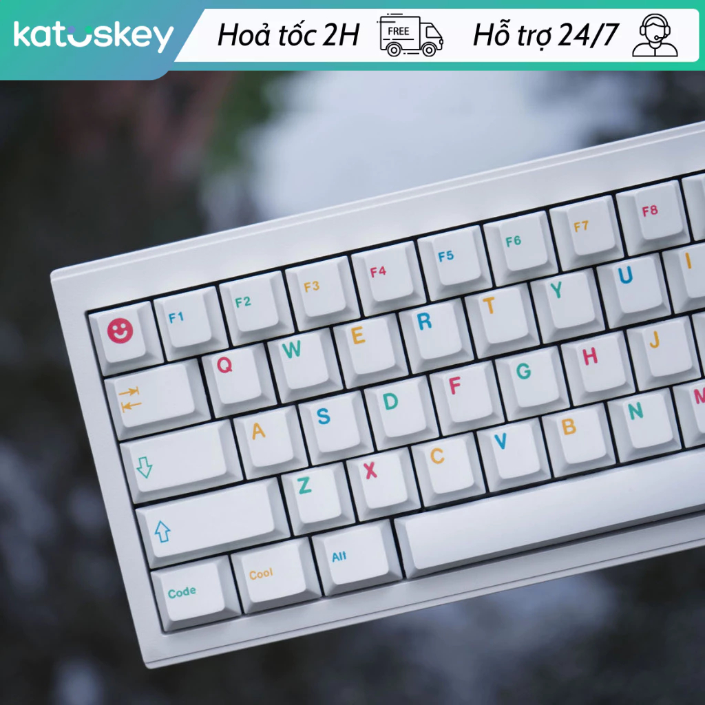Hoả Tốc - Keycap Color Kid Màu Sắc Dễ Thương, PBT Dày, Cherry Profile ...