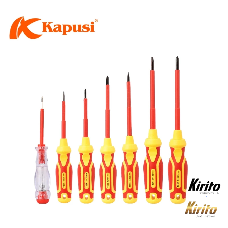 Bộ Tô Vít Cách Điện Kapusi Chính Hãng, Bộ Tua Vít Chống Trượt, Hợp Kim Thép Bền Bỉ