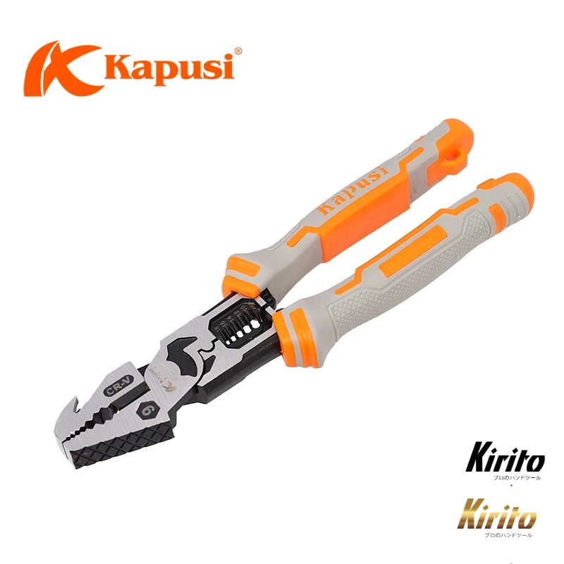 Kìm Đa Năng 9" CR-V - Kẹp, Cắt, Uốn, Tuốt Dây, Đóng Nhổ Đinh - k9021