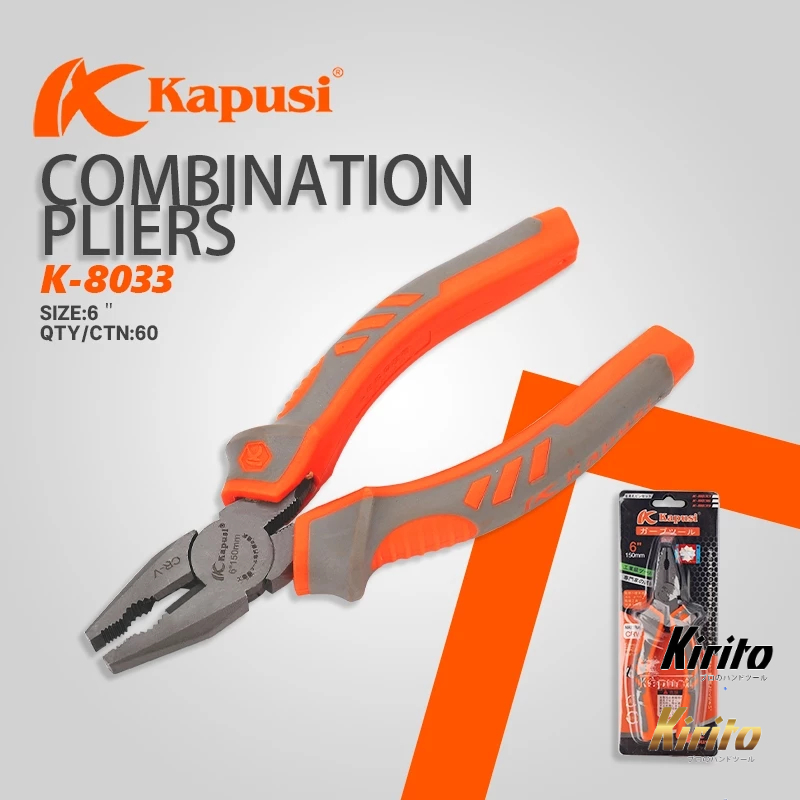 Kìm Đa Năng Kapusi 6'' & 8'' - Cắt, Uốn, Kẹp, Tuốt Dây - Công Cụ Chất Lượng Cao