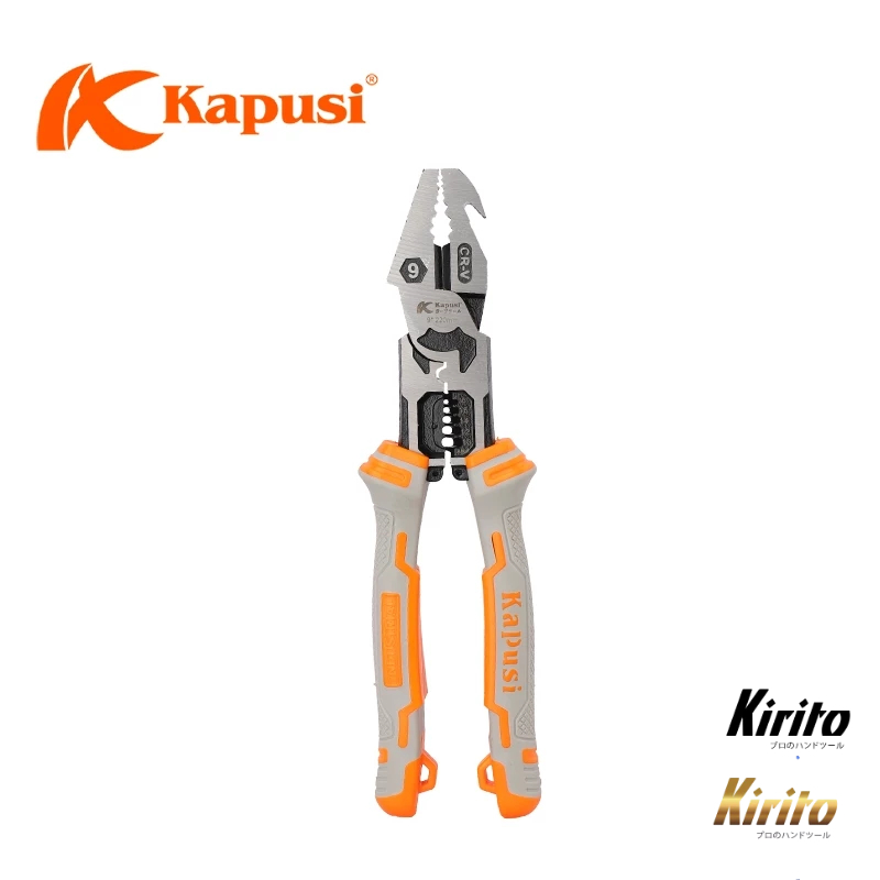 Kìm Đa Năng 9" CR-V - Kẹp, Cắt, Uốn, Tuốt Dây, Đóng Nhổ Đinh - k9021
