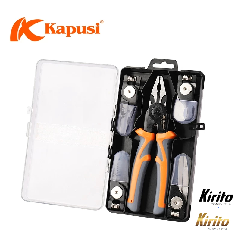 Kìm Đa Năng Kapusi 5 Tính Năng, Thép Không Gỉ, Tay Cầm Cách Điện k8159