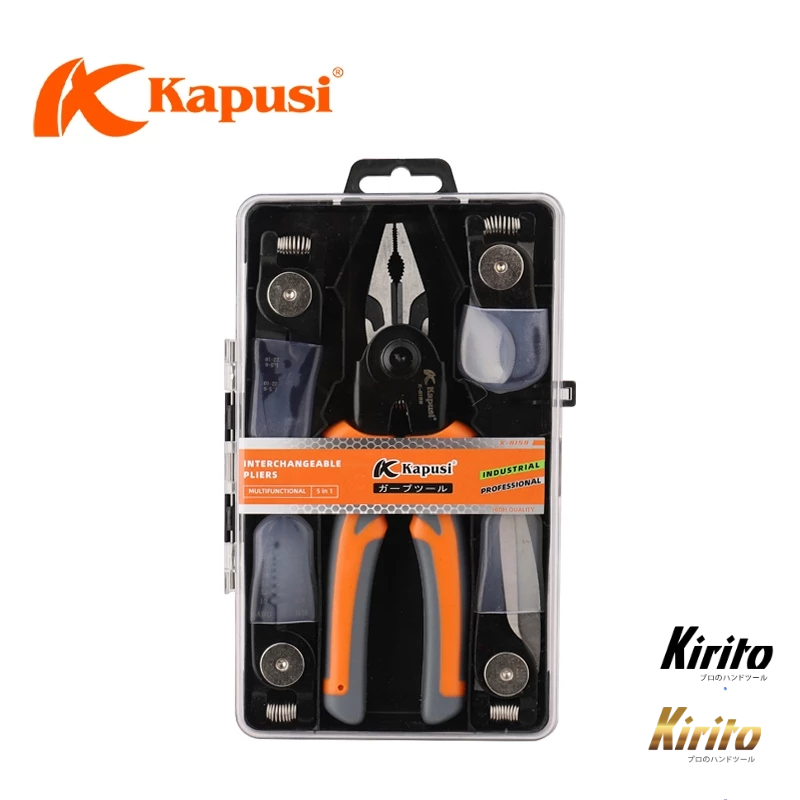 Kìm Đa Năng Kapusi 5 Tính Năng, Thép Không Gỉ, Tay Cầm Cách Điện k8159