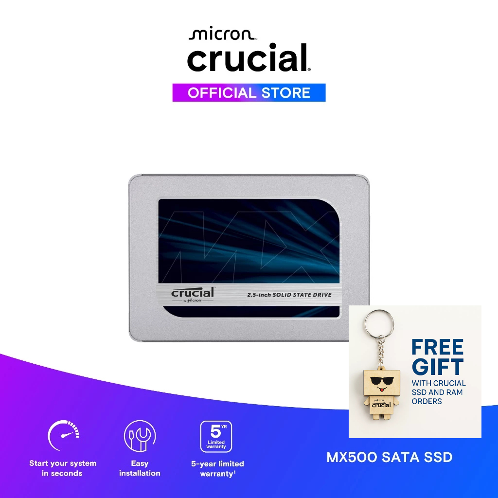 Mx500 2tb Mx500 1tb Dram SSD Crucial MX500 3D NAND Inch SATA III
