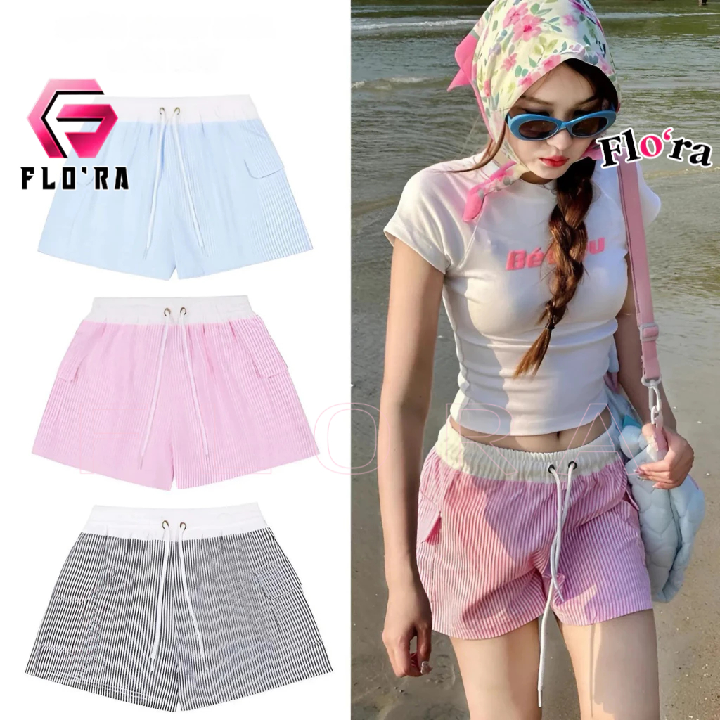 Quần SHORT KẺ SỌC TÚI HỘP Chất Kate Form Cạp Thấp QU16, Quần Đùi Nữ ...